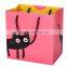 magenta bag with cat paper bag gift bag shopping paper bag high quality customized print your logo