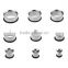 Ipink 13 Pairs Stainless Steel Hollow Flesh Tunnel Ear Plug Earlet With Black O Ring Available in Viaous Gauges Size