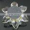 2016 beautiful yellow crystal glass lotus flower decoration on sale
