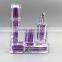 bright gold purple color 100ml acrylic plastic bottles for skin beaching cream,cosmetic packaging made in China,pet bottle pump