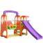 Funny Plastic Kids Swing And Slide Set