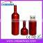 Colorful metal wine bottle usb flash drive 1gb 2gb 4gb 8gb 16gb pendrive