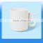 Bulk modern design white ceramic mug with zero shaped handle                        
                                                                                Supplier's Choice