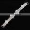Fashion Women Bikini Connector Crystal Rhinestone Sliver Tone Belt Buckle Sewing Craft DIY