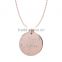 Silver/Brass in 14k White Gold or Rose Gold Collection in Italics Alphabet 'F' Customize Design Pendants