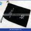 Custom Logo Black Velvet Pen Pouch With Zip