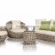 Wicker Patio garden sofa set Outdoor Furniture (1.2mm alu frame powder coated,10cm thick cushion, waterproof fabric)