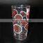 color spray glass cup