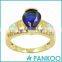 Factory Directly Deeply Blue Opal Sterling Silver Magic Ring ,wedding Ring