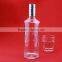 Clear and enjoyable wooden cap boston bottle oblate whiskey bottles swing top water bottles