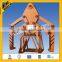 Telescopic steel coil lifter with simple mechanical protection system
