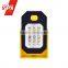 3* AAA Battery Powered SMD2835*18+1 LED Work Light with Magnet and Hook
