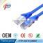 Best 4 pairs 24awg fluke pass blue cat5e cat6 patch cord RJ45 cable 1m