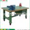 China TJG Oil And Heat Tolerance Beech Log Desktop Combination Workbench With Tool Storage Cabinet