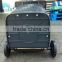 240L plastic high quality wheelie bins with trailer in public area