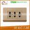 Hot selling double two-pin wall switch socket