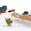Ash Wood Oval-shape MFC Office Conference Table Meeting Table Desk