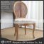 Hand curved vintage french fabric dining Chairs