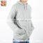 2016 China Import Direct Man Long Sleeve Jumper Wool/cashmere Hoodie Light Grey Hand Knitted Sweater With Kangaroo Pocket