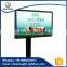 Ground standing advertising scrolling light box sign with pole