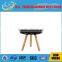 2016 modern design new round mdf center table with solid wood legs coffee table CW3078#