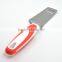 Factory price Novel design TPR handle slotted cheese spatula stainless steel