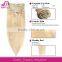 wholesale double drawn tight curly hair clip in extensions