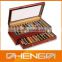 High quality custom made-in-china brown wooden display pen box two layers (ZDS-F008)