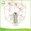 metal cube frame shadow counter display for cosmetics , Geometric Money Card holder - Wedding Gift candle stand glass box