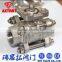 3PC SS Float High Pad Female Ball Valve with Ball Valve Handles