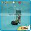hot sale 3mm clear acrylic rotating menu stand with black base