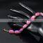 Romantic gold jewelry women 's fashion gold pink stone charm bracelet