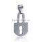 2016 Rellecona fashion jewelry 316L stainless steel jewelry sliver lock charm design