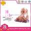 The most popular education toy 20957 PVC material make up doll head with fiara for girls