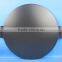 12" Round Glazed Pizza Grilling Stone with handles-Black Color