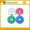 light plastic poker chips 4g game chips oem board game chips
