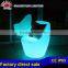 Waterproof ip65 colorful low voltage illuminated led chair for bar and hotel