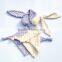 D02 Lavender Cute Baby Mink Bunny Super Soft Massage Security Blanket