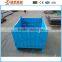 Stackable and foldable metal box pallet for producing deparment