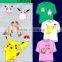 Blank t shirt design printing couple 100% cotton pokemon go t shirt