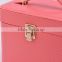 Chinese factories wholesale custom portable luxurious leather cosmetic box, multi-function eye shadow box, beautiful storage box