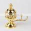 Wholesale Gold/brozen/silver Colors Wine Bowl Shape Arabic Incense Burner With Handle Bar