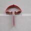 Cheap Umbrella Shape Metal Factory Biscuits Cutters in Red Color