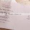 Hot sale white laser cut wedding invitation card