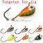 tear drop Wholesale tungsten ice fishing jigs