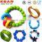 2016 Fashion teething baby 10 PCS Colorful Silicone Baby Chewing