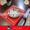 Wholesale Eco-friendly decoration rectangle silicone restaurant table mats for dining table
