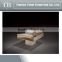 high quality glass top marble base small square coffee table