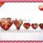 red color wedding glass vase centerpieces