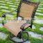 swivel grid cast aluminum chair in metal materialwith sling fabric general in bar and garden use